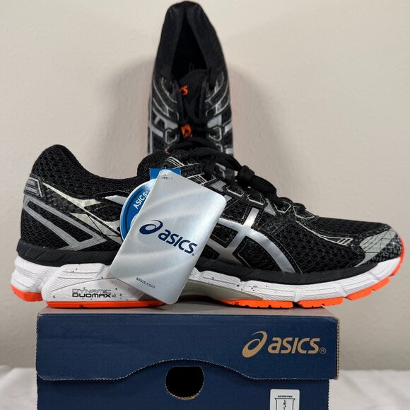 ASICS GT-2000 2 Lite-Show Men’s Running Shoes Black/Lite/Flash Orange Size 9 NEW - Picture 1 of 16